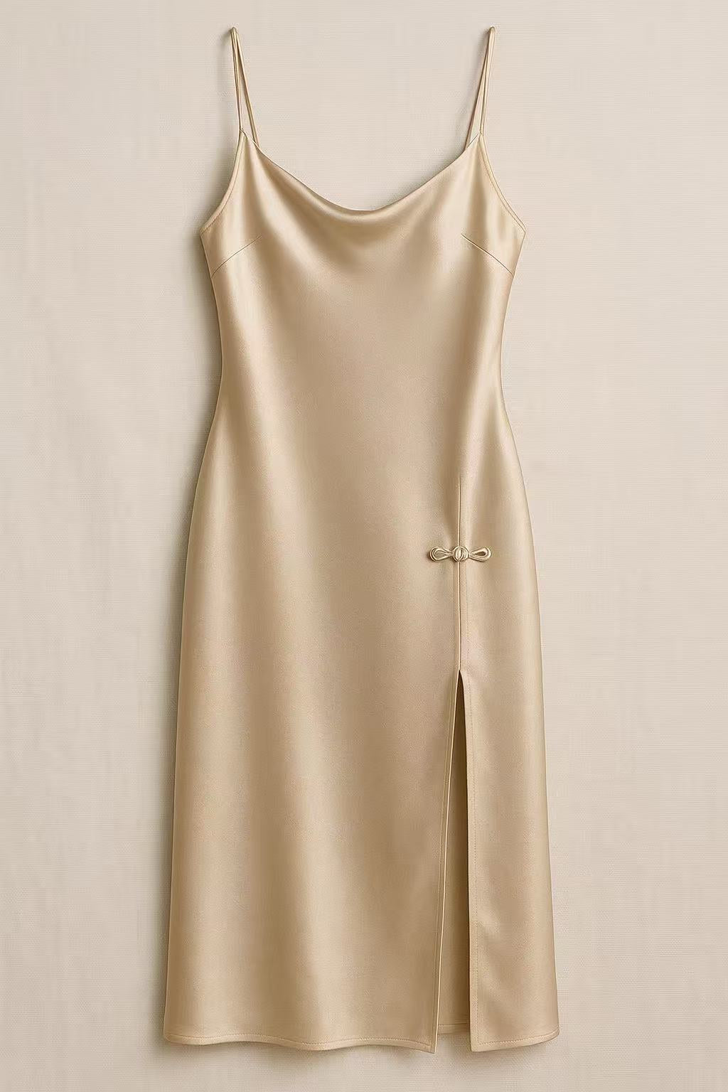 “Morning Dew” Silk Slip Dress