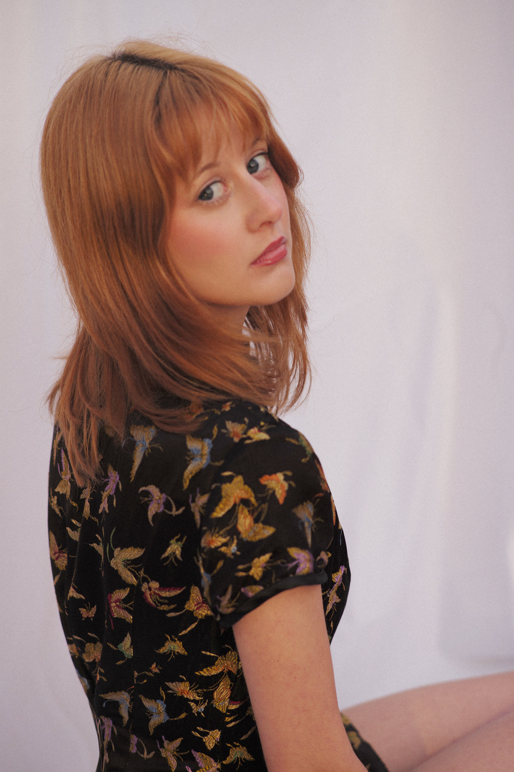 Bownd “Midnight Bloom” Mini Qipao