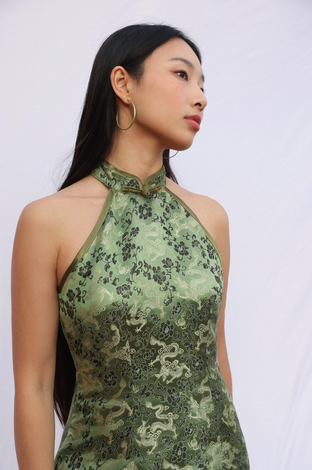 Dragon verdoyant Qipao