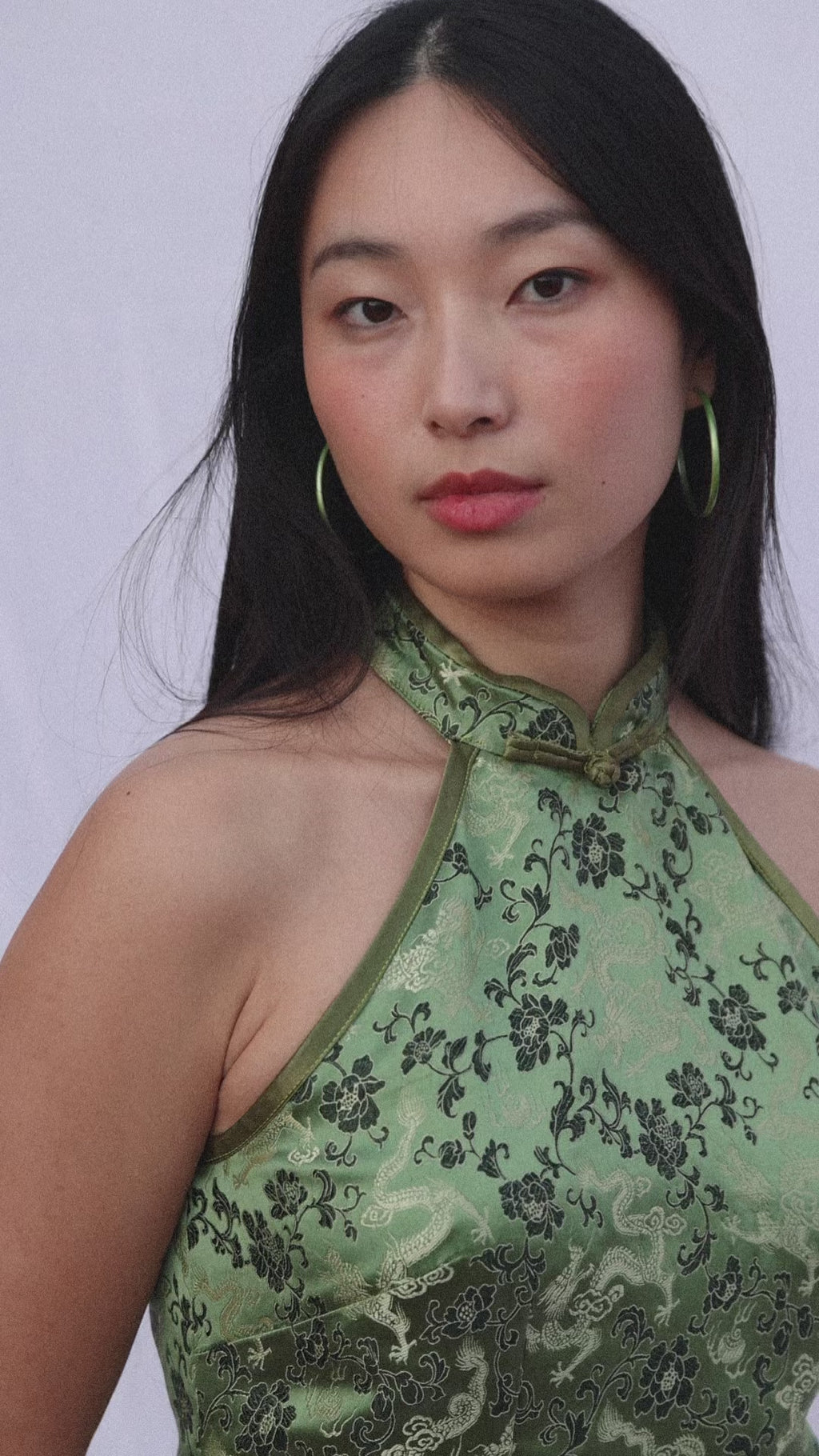 Dragon verdoyant Qipao