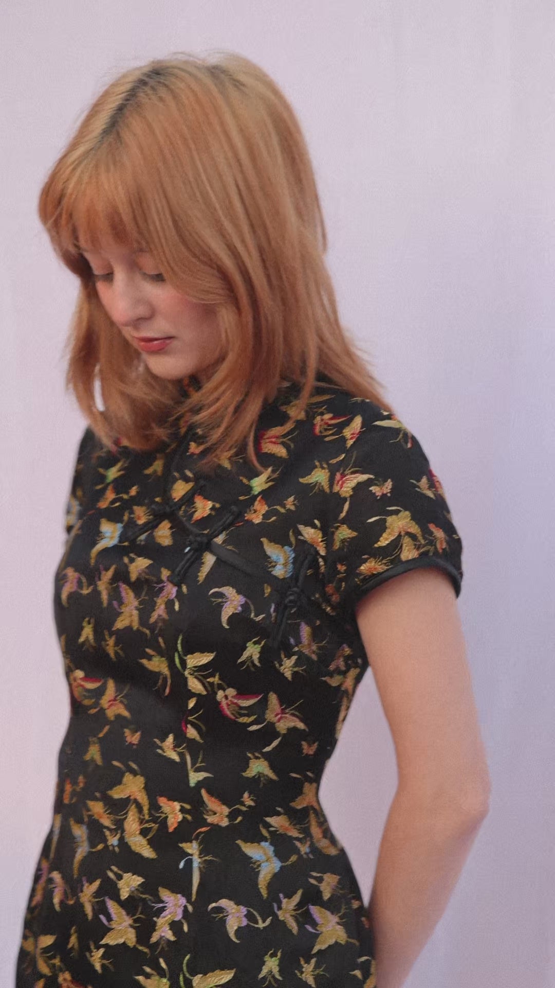 Bownd “Midnight Bloom” Mini Qipao